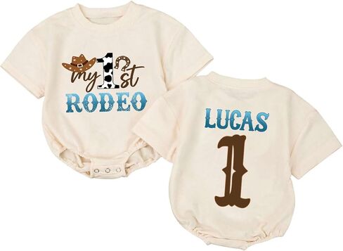 Personalized Birthday Space One Boy Bubble Romper, Custom First Trip Around The Sun First Birthday in Kuwait
