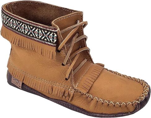 Laurentian Chief Women's Moose Hide Ankle Earthing Moccasin Boots in Saudi Arabia