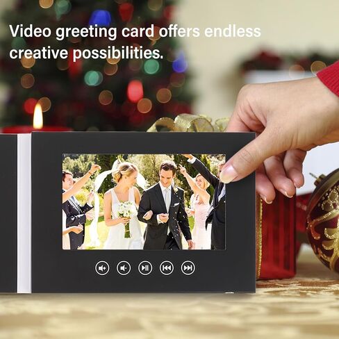 Video Greeting Card, Blank Video Book, Customize Your Own Video Album, Plays Video and Photos, Built in Speaker, for Birthday, Anniversary, Gifts (10inch) in Saudi Arabia