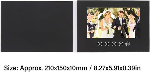 Video Greeting Card, Blank Video Book, Customize Your Own Video Album, Plays Video and Photos, Built in Speaker, for Birthday, Anniversary, Gifts (10inch) in Saudi Arabia