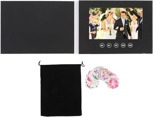 Video Greeting Card, Blank Video Book, Customize Your Own Video Album, Plays Video and Photos, Built in Speaker, for Birthday, Anniversary, Gifts (10inch) in Saudi Arabia