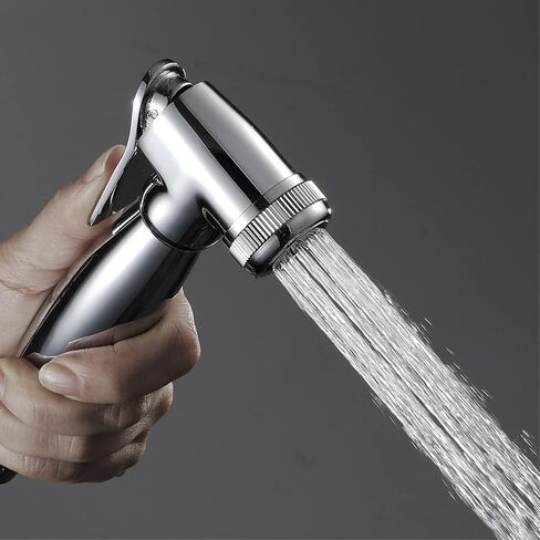 طقم بقعة البقعة النحاسية المحمولة من نوع Handheldsprayer Chromesprayer من أجل المرحاض المحمولة المحمولة للحمام ، مطلي بالكروم B (مطلي بالكروم A) in Saudi Arabia