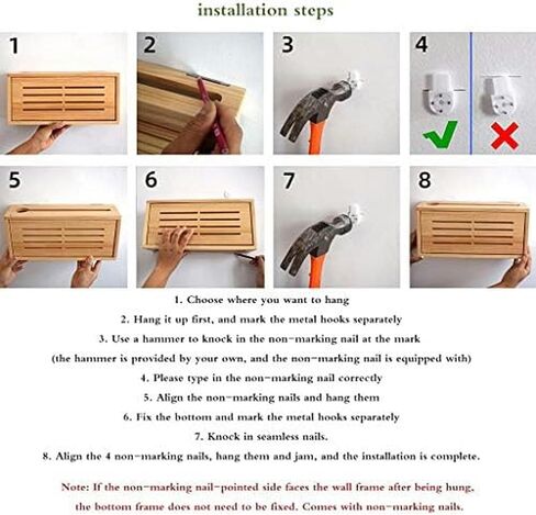 مربع جهاز التوجيه wifi ， رف جهاز التوجيه ， تخزين جدار رف رف جدار جدار التوجيه حامل الجدار العائم على الجرف المركب المنزل وجهاز التوجيه القابل للتعديل (42 * 11 * 23.5 سم) in Kuwait