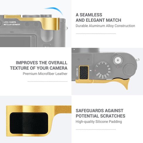 JJC Metal Thumb Grip Rest & Wastter Breaان لكاميرا Leica Q3 in Saudi Arabia