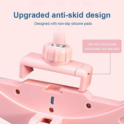 Folding LED Light Mobile Phone Stand Tricolor Retractable Height Makeup Online Teaching Live Stream Lamp Stand(Black-JoJo's Bizarre Adventure1) in Kuwait