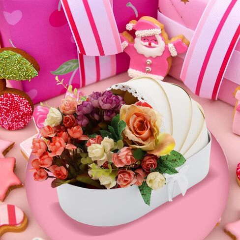Baby Gift Basket, 3pc Pack, Floral Sweet Dipped Strawberries, Baby Shower Gender Reveal Party (White, 14.3"Lx8.5"Wx3.2"H) in Kuwait