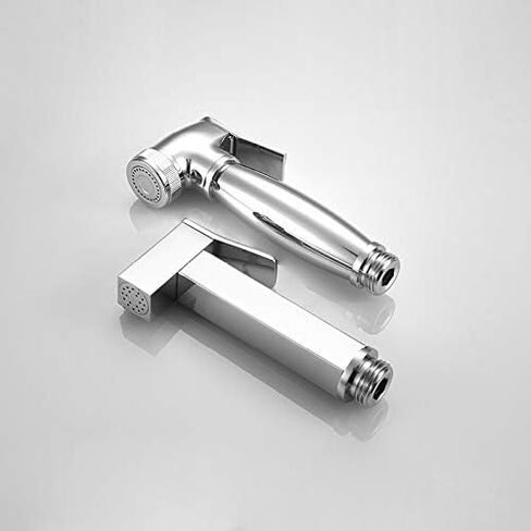 Handheld ToiletSprayer Double Switch and Outlet Brass Shower Sprayer Head Suit for Bathroom Cloth Diaper Pet Cleaning,Roundspraygun(Roundspraygun) in Saudi Arabia