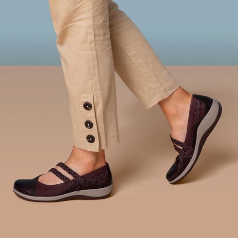 Aetrex Annie Orthopedic Slip-On Mary Jane Shoes Women - Cozy and Comfy Leather Mary Janes for Women Arch Support Insoles Perfect Addition to Any Outfit in Saudi Arabia