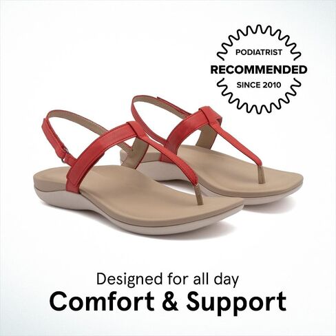 Abeo Oasis T-Strap Sandals للنساء | الدعم القوس الصنادل | Built-In Orthotic Insole | تخفيف آلام التهاب اللفافة الأخمصية in Kuwait