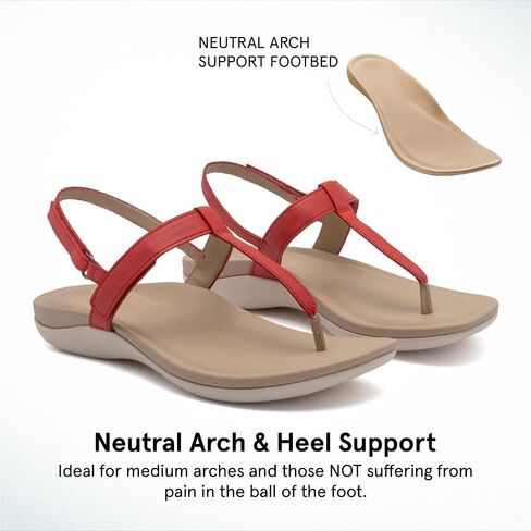 Abeo Oasis T-Strap Sandals للنساء | الدعم القوس الصنادل | Built-In Orthotic Insole | تخفيف آلام التهاب اللفافة الأخمصية in Kuwait