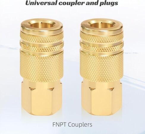 1/4 تجهيزات خرطوم الهواء Quick Connect Brass Air Cit and Place Kit ، 1/4 NPT Air Tool Tools 1/4 " in Kuwait