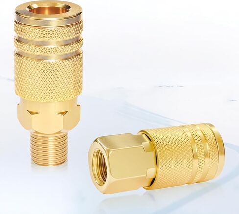 1/4 تجهيزات خرطوم الهواء Quick Connect Brass Air Cit and Place Kit ، 1/4 NPT Air Tool Tools 1/4 " in Kuwait