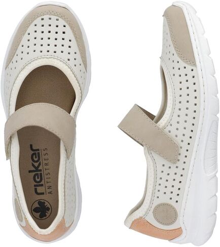 Rieker L32B5 Nikita Slip-On Women's Shoes - Lightweight Mary Janes with Adjustable Strap and Premium Cushioning Footbed - Comfort and Support for All-Day Wear in Saudi Arabia