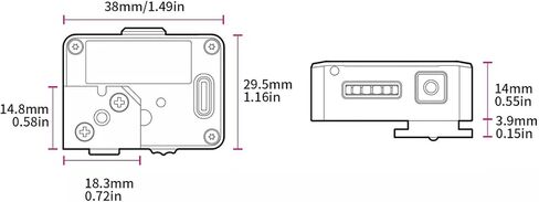 TsoLay Camera Light Meter, Film Camera Exposure Meter with OLED Screen, 30° Average Metering, Cold Shoe Mount, Adjust ISO, Aperture and Shutter Speed Photography, for Vintage Cameras in Saudi Arabia