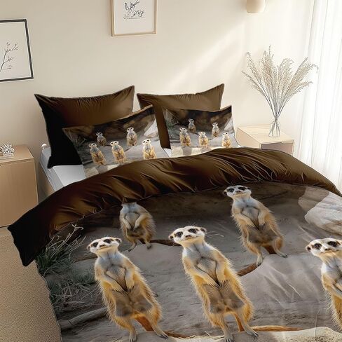 Beige Duvet Cover 2 Pieces Toddler, Cartoon Style Animal Sea Lion Comforter Cover, Brushed Microfiber Bedding Set 40 X 60 Inches, Soft Breathable Comfy Bedding with 1 Pillowcases, Zipper Closure in Saudi Arabia