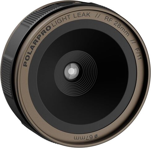 PolarPro LightLeak Lens 28mm - Dispo Film Look for Digital Cameras | Adjustable Light Leak Ring, Fixed F/11 Aperture – Vintage Disposable Looks w/Soft Focus, Grain & Lens Flares – for Canon RF Mount in Saudi Arabia