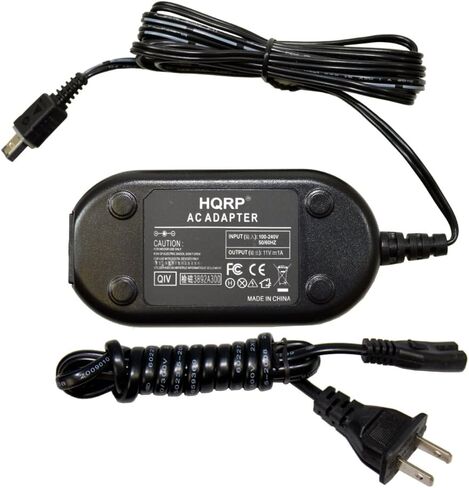 HQRP استبدال محول AC / شاحن متوافق مع JVC Everio GZ-MG20U / GZMG20U مع محول توصيل الولايات المتحدة الأمريكية واليورو in Kuwait