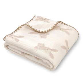 Double Layered 100% Cotton Muslin Baby Blanket Ultra-Soft 40x40 Inch Swaddling Nursery Crib Blanket（Leaves）