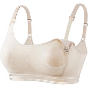 HOFISH Lace Nursing Bras for Breastfeeding, Thin and Breathable Nipple Pad Maternity Bra for Pregnancy