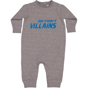 Detroit Villains Grit Football Infant Fleece Rompers, Warm, Adorable