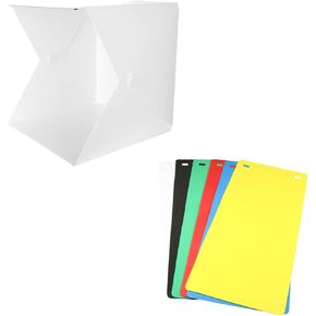 Angoily 1set Brightness Mini Photography Lighting Cube Tent Color Backdrops Portable Folding Product Photography for Jewelry Accessories and Toys