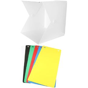 1SET MINI Photo Studio Lighting Cube Color Backdrops Portable LED LID مربع ضوء لعرض المنتج وتصويره
