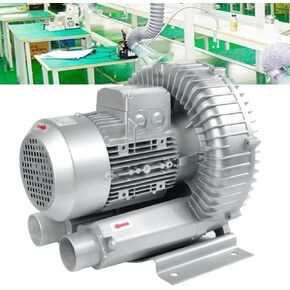 Optional Vortex Regenerative Blower, 2980rpm/Min, Blow-Suck Dual-Purpose, Aluminum Housing & Dust Filter, for Site Dust Removal (180W)