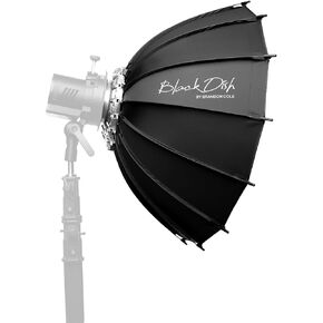 The BlackDish | World's First All-Black Beauty Dish & Softbox Combo (22")