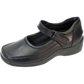 24 Hour Comfort Nicole Women's Wide Width Cushioned Leather Mary Jane Shoes