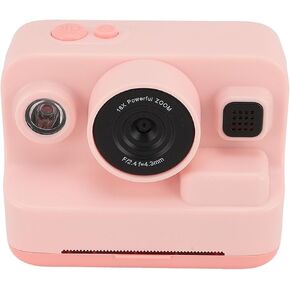 Digital Instant Print Camera, 1080P 12MP Camera, 3 Print Paper for B & W Doodling, 32G Storage, 5 Game Modes, for Birthday, Holiday, Back to School, or Vacation Present (Roseate)