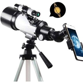 Telescope, Refractor Telescope Magnification Eye Pieces Included |Easy, Light Weight and Includes Aluminum Tripod Great