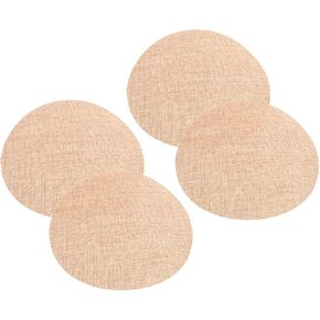 DOITOOL 4Pcs Round Light Diffuser Eye Protection Lampshade for Ceiling Lights Fabric Stylish and Friendly Design for Rooms
