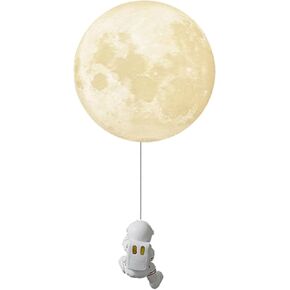 E27 Modern Children's Room Decorative lamp with Glass Shade, Suitable for Living Room Bedside Hallway Bedroom Simple Wall lamp, C, 20 cm