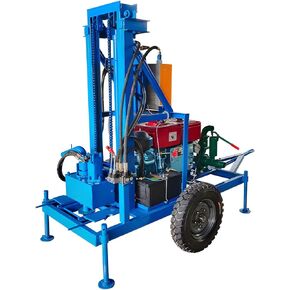 High-Performance Water Well Drilling Machine with Depth of 1000m, Hydraulic Borehole Drilling Equipment, Small Water Well Drilling Rig for Professional Use
