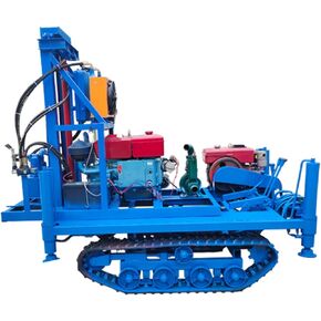Portable Borehole Drilling Machine with Hydraulic System, High Depth Capacity for Water Wells, Compact Water Well Drilling Equipment Kit for Various Well Sizes
