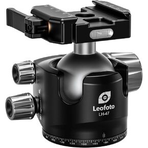 Leofoto LH-47LSC Arca Clamp Lever-Release Ball Head for Shooting/Hunting