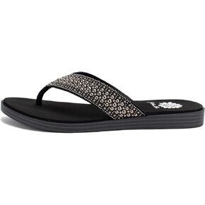 Yellow Box Women's Debra Flip Flop Sandal, Round Toe, 0.75 Inch Heel, 0.5 Inch Platform, Comfortable Flip-Flop