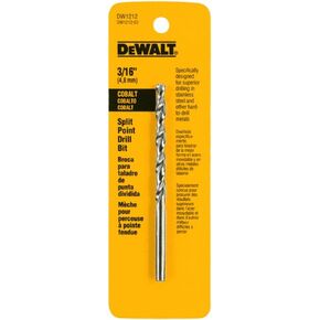 DEWALT DW1212 3/16 بوصة سبيكة الكوبالت انقسام نقطة تويست.