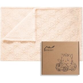 طفل قوس قزح Baby Pattern Ultra Soft Gift Plush للحديدين الجدد والحضانة والعربة مع صندوق تذكار أنيق 30 "x40" الوردي الفاتح