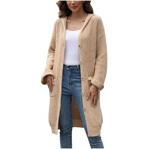 Womens Fashion Casual Long Open Front Cardigans Sweaters Long Sleeve Thin Coats Jackets Outerwear Work Vacation Top