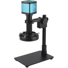 4K 48MP HDMI USB Industrial Digital Video Microscope Camera Monocular 150X Zoom C-Mount Lens for PCB Phone Repair Soldering