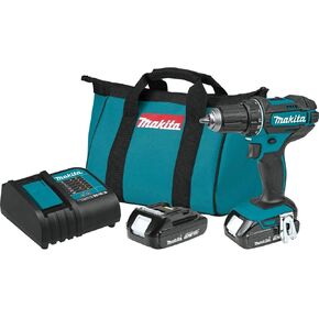 Makita XFD10SY-R 18V ​​LXT مصقول ليثيوم أيون 1/2 بوصة. مجموعة سائق الحفر اللاسلكية المضغوطة مع بطاريتين (1.5 AH) (متجدد)