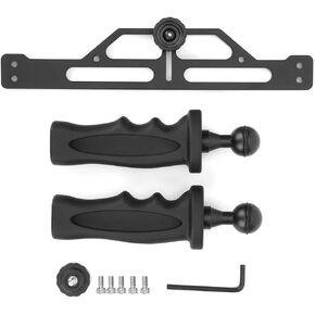 Aluminium Alloy Dual Handheld Hand Grip Diving Flashlight Bracket Underwater Sports Camera Holder Stabilizer