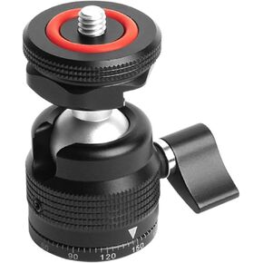 Metal Hot Shoe Small PTZ Camera Tripod Accessories Spherical PTZ Fill Light Bracket Easy Installation
