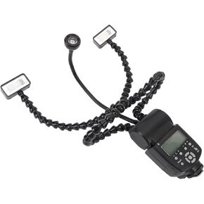 Macro Flash DSLR Camera,K808 Camera Macro Flash Light Portable Multi Functional Photography Tool 3 Head