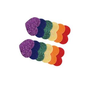 Baby Rainbow Snap Clips Bow Toddler Rainbows Clips Bowknot Infant Baby Rainbow Tiny Bow JHP05 (2 Pcs-I)