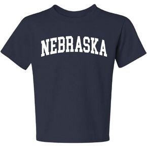 Wild Bobby State of Nebraska College Style Fashion T-Shirt