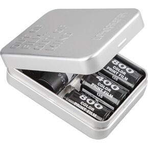 Film Btorage Box for 135 Film 120 Negative Film, Silver Metal Storage Box Container for Color Negative Film Reversal Film, Darkroom Equipment