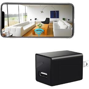 كاميرا مخفية ، HD Charger Camera Mini Wireless Spy Camera for Office & Home Micro Camera Small Hidden Camera