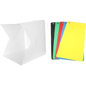 Angoily Led Photography Mini Tent 6 Light Box Mini Photo Box for Backdrop Portable and Foldable